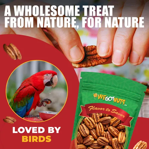 Vista 5 de Dos libras de nueces pecanas crudas, enteras, sin cáscara, crudas, naturales, sin conservantes añadidos, sin OMG, sin PPO, 100% natural We Got Nuts
