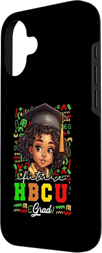 Vista 2 de Future HBCU Grad Black Girl Kids Graduation HBCU College Case for iPhone 16