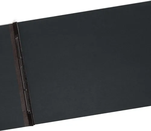 Vista 8 de Smead 81179 portada de informe de cartón prensado, sujetador de puntas de clips de metal, capacidad de 3", 11" x 17", negro, 10 por caja, carpetas