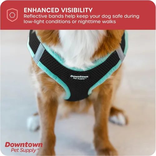 Vista 7 de Downtown Pet Supply - Arnés ajustable para perro con chaleco acolchado, fácil de poner en perros pequeños, medianos y grandes