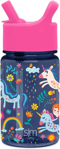 Vista 22 de Simple Modern Marvel Spiderman - Botella de agua Summit de plástico Tritan para niños, taza sin BPA de 12 onzas con tapa cubierta con popote a