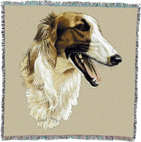 Vista 27 de Pure Country Weavers Robert May - Manta cuadrada para regazo de sabuesos afganos, regalo para los amantes de los perros, manta de tapiz tejida