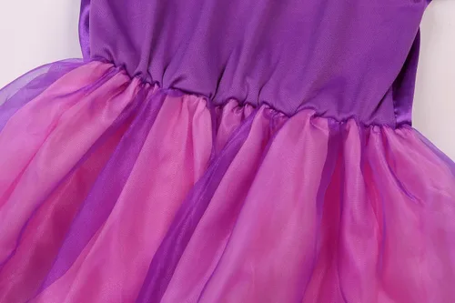 Vista 7 de Disfraz de princesa para niñas, vestido de manga abombada iluminada, cumpleaños, Halloween, cosplay, trajes de Navidad