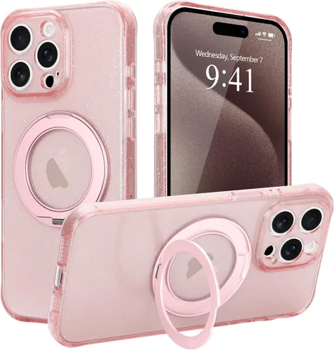 Vista 15 de Funda para iPhone 16 Pro Max, compatible con Magsafe, color negro