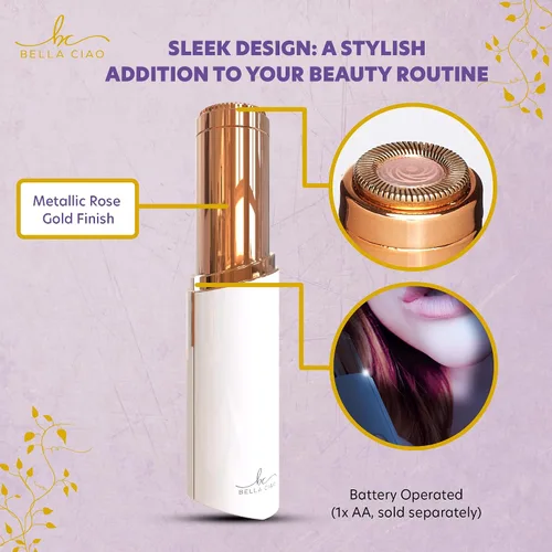 Vista 5 de Bella Ciao Dispositivo de depilación facial para mujeres, blanco, productos de belleza precisos y suaves para el cuidado personal para damas