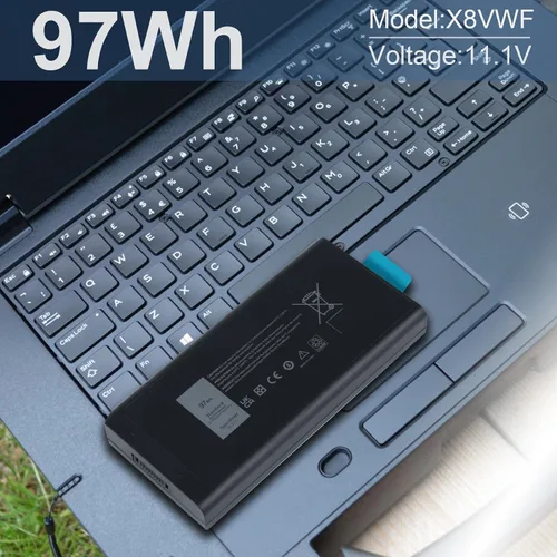 Vista 8 de 97Wh X8VWF CJ2K1 4XKN5 DKNKD Batería para portátil Dell Latitude 14 Rugged 5404 5414 E5404 Extreme 7404 7414 E7404 Serie P45G P45G001 P45G002 P46G