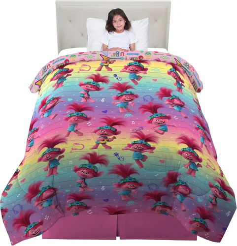 Vista 44 de Franco Ropa de cama para niños, edredón de microfibra suave, individual, Hello Kitty