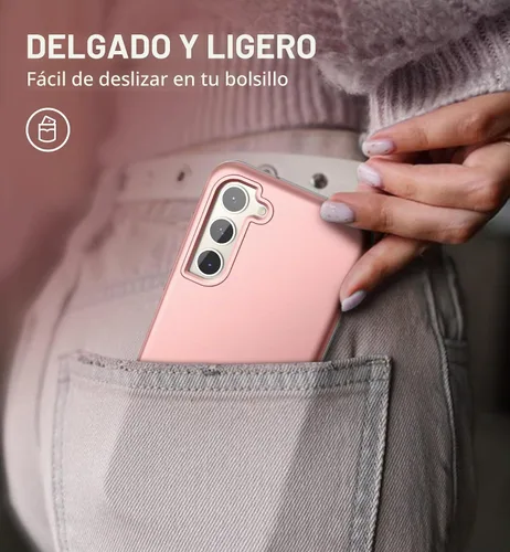 Vista 4 de SURITCH Funda para Samsung Galaxy S23, [Protector de Pantalla Integrado] [Protección de Doble Capa] Protección Completa Resistente a Golpes Funda