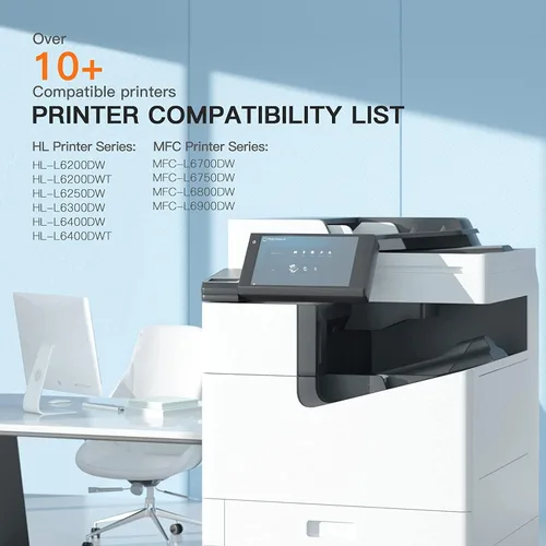 Vista 4 de E-Z Ink Cartucho de tóner de repuesto compatible para Brother TN880 Cartucho de tóner de súper alto rendimiento TN 880 TN-880 MFC-L6900DW HL-L6200DW