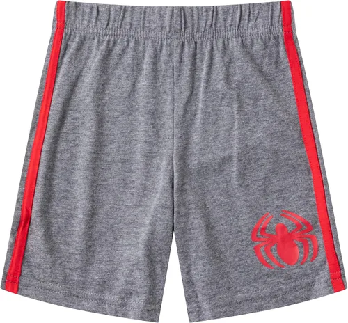Vista 6 de Marvel Spiderman - Conjunto de camiseta con capucha y pantalones cortos para niños pequeños