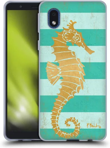 Vista 17 de Head Case Designs Officially Licensed Paul Brent Agate Mermaid Coastal Gel Case [Military Grade Protection] Compatible with Samsung Galaxy A01 Core