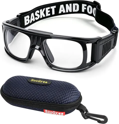 Vista 11 de SooGree Gafas deportivas para hombre, gafas protectoras antivaho para baloncesto