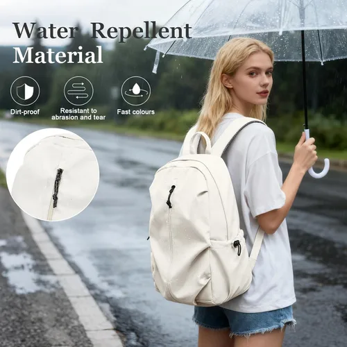 Vista 4 de weradar Mochila universitaria estética para mujeres y hombres,Mochila de estudiante de moda,Mochila clásica de escuela secundaria para adolescentes