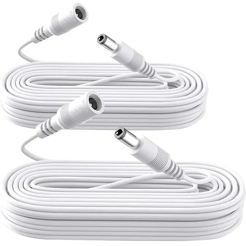 Vista 12 de 2 Pack 3ft DC Power Extension Cable 5.5mm*2.1mm Male to Female Power Cord for CCTV Security Surveillance Camera DVR Standalone, LED Strip, Router