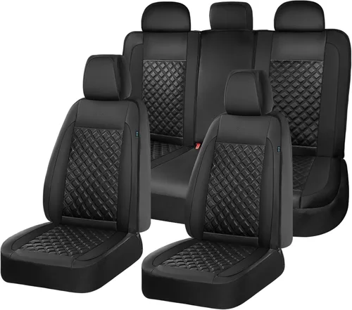 Vista 22 de Fundas de asiento delantero de automóvil, fundas de asiento de cuero para automóviles, protector de asiento de automóvil, impermeable, transpirable