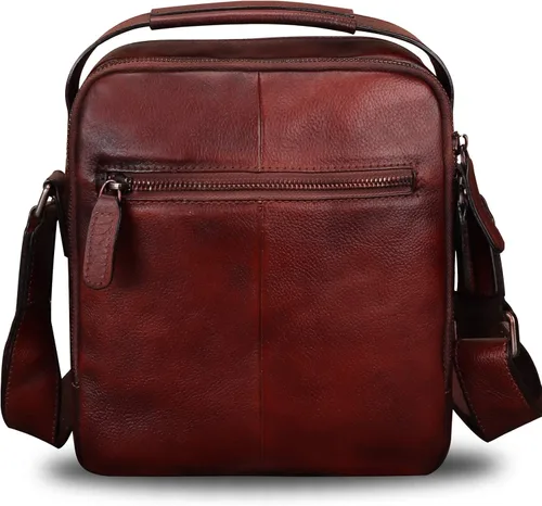 Vista 3 de Genuine Leather Messenger Bag for Men Small Purse Crossbody Shoulder Bags Satchel for Work Business
