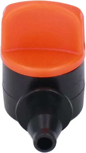 Vista 3 de Alvinlite 50pcs Drip Irrigation Switch Irrigation Control Valve Two Size End 1/2 Inch 1/4 Inch Drip Valve Gate Switch Valves Hose Connectors Barbed
