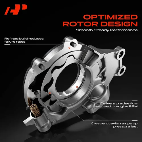 Vista 4 de Bomba de Aceite de Motor A-Premium con Junta Tórica Compatible con Hyundai Elantra 2014-2016, Elantra Coupe 2014-2014, Elantra GT 2014-2020, 1.8L