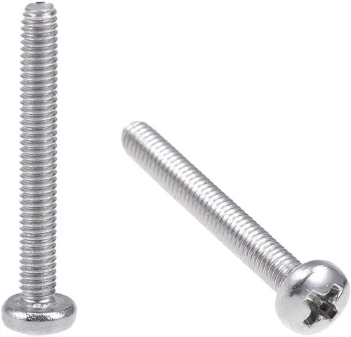 Vista 10 de uxcell Tornillos de máquina M2x3mm Pan Phillips Tornillo de cabeza cruzada 304 pernos de sujeción de acero inoxidable 60 piezas