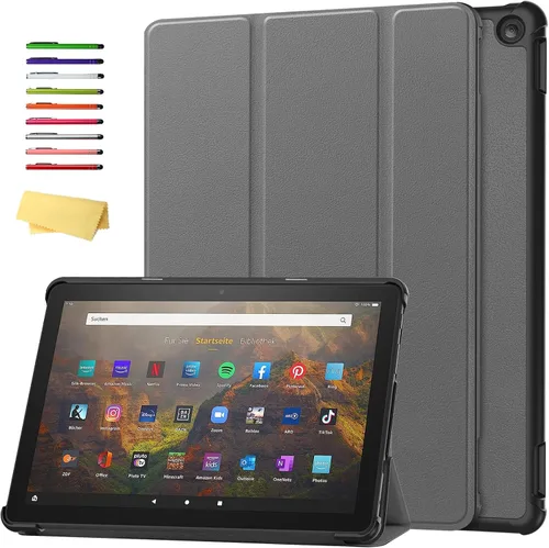 Vista 14 de Funda para Amazon Kindle Fire HD 8 y Fire HD 8 Plus (12ª/10ª generación, versión 2024/2022/2020) de 8 pulgadas, UUcovers con soporte triple