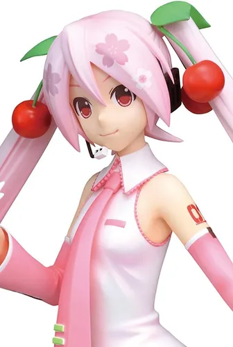 Vista 3 de Sega Hatsune Miku Super Premium Figura de acción Sakura Miku, 9 pulgadas