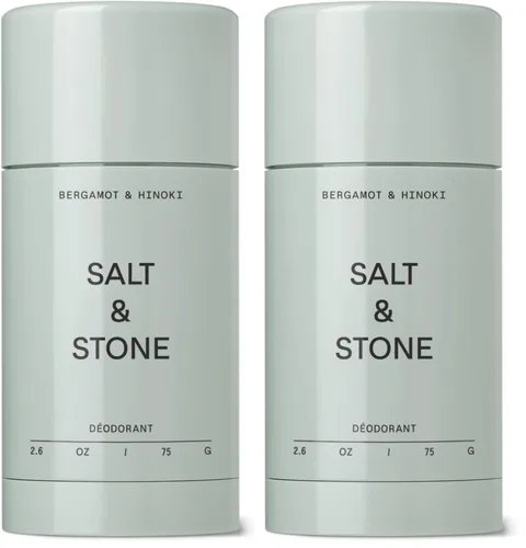 Vista 16 de Salt & Stone Aluminum-Free Deodorant, Women & Men Bergamot & Hinoki 2.6 oz Protección extra fuerte de 48 horas, aroma neutro de género, fabricado