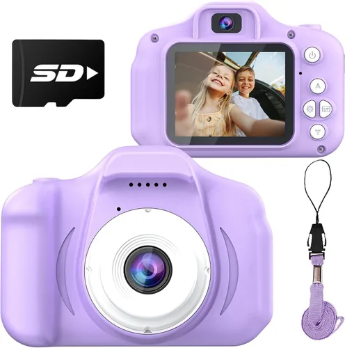 Vista 9 de Dylanto Cámara de selfie mejorada para niños, regalos de cumpleaños de Navidad para niños de 3 a 8 años, cámaras digitales para niños con video HD