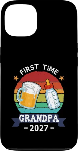 Vista 7 de First Time Grandpa 2027 Proud New Dad Grandpa Case for iPhone 17