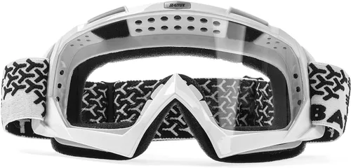 Vista 18 de BATFOX Gafas de Motocicleta Gafas Protectoras Moto de Cross Motocross Seguridad ATV Táctica Conducción (Azul Negro, Adulto)