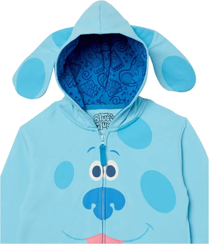 Vista 2 de Nickelodeon Disfraz de Blue's Clues & You para bebé niño, sudadera con capucha y orejas