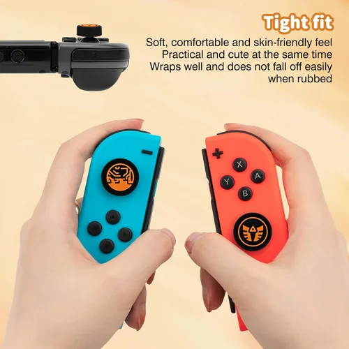 Vista 5 de DLseego Tapas de agarre para pulgar, diseño para consola SwitchSwitch LiteSwitch OLED, controlador analógico Joycon cubiertas antideslizantes
