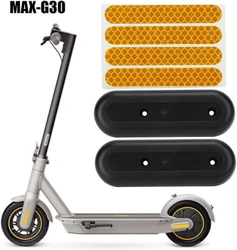 Vista 2 de Cubierta protectora para cubo de rueda y calcomanías reflectantes, carcasa protectora E-Scooter con adhesivo reflectante para G30
