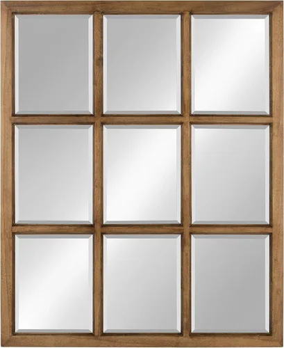 Vista 8 de Kate and Laurel Hogan Windowpane Framed Wall Mirror
