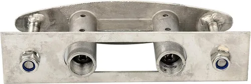 Vista 3 de Amarine Made Par de botes marinos de acero inoxidable 316 Pull up Cleat Flush Mount Cleat Lift