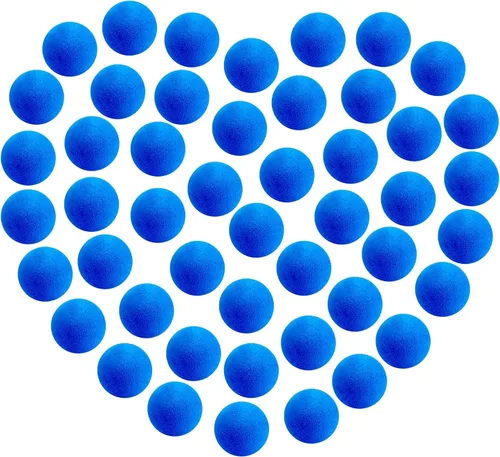 Vista 10 de 48 bolas de recambio para reventar, bolas de espuma suave de 1.2 pulgadas, color azul claro para recambios de burbujas