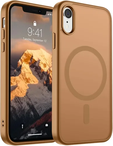 Vista 21 de SUPFINE Funda magnética para iPhone 11 Pro Max (compatible con MagSafe) (protección contra caídas de grado militar), delgada, translúcida mate, a