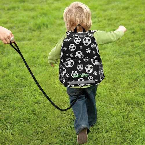Vista 5 de Glaphy Mochila personalizada para niños, mochila infantil para guardería, mochila preescolar con nombre personalizado para niños y niñas, 10-Soccer