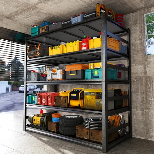 Vista 7 de Garage Shelving Heavy Duty Storage Shelves 3000LBS 6-Tier Adjustable Metal Shelving Units Garage Storage Shelves for Warehouse, Industrial