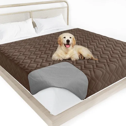 Vista 8 de Moonsea Funda impermeable para cama de perro, manta antideslizante para mascotas, sofá, sofá, funda protectora de muebles para niños, niños, perros