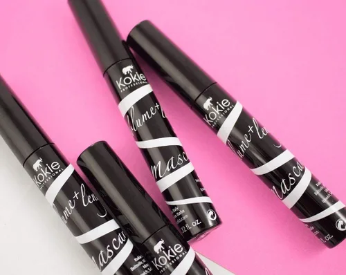 Vista 5 de Kokie Cosmetics Volume + Length Mascara, negro, 0.32 onzas