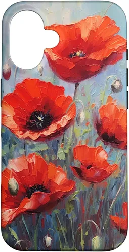 Vista 31 de Funda para iPhone 12/12 Pro Red Poppies Flowers In A Field