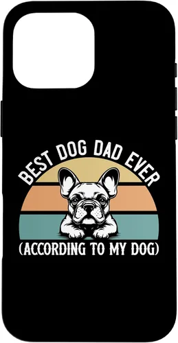 Vista 19 de French Bulldog Lover Best Dog Dad Ever Funny Pet Parent Gift Case for iPhone 17
