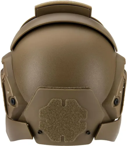 Vista 4 de AMA Interstellar Battle Trooper Full Face Airsoft Helmet with Exchangeable Lens
