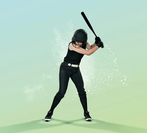 Vista 3 de RIP-IT Pantalones profesionales de softball elásticos de 4 vías, para mujer.