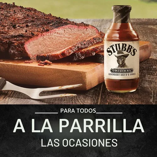 Vista 7 de Salsa de barbacoa Stubb’s, Original, Sin OMG, Sin gluten, Certificada Kosher, Sin jarabe de maíz de alta fructosa, Sabor original picante, Salsa