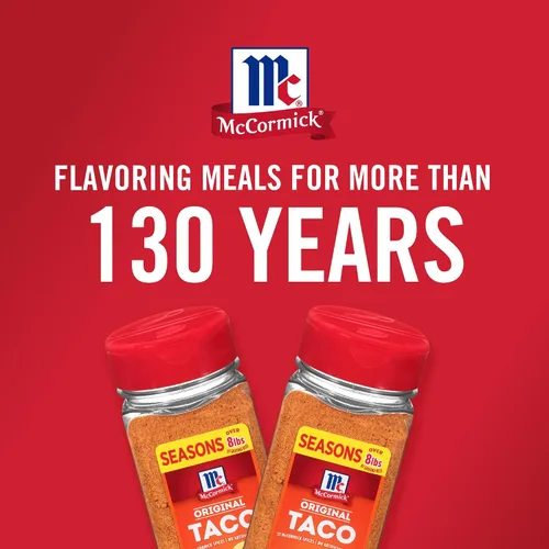 Vista 19 de McCormick Mezcla de condimentos para tacos, original, sin sabores artificiales, sin MSG añadido, calor suave y sabor clásico que toda la familia