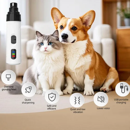 Vista 2 de Upgraded Dog Nail Grinder Cordless with 2 Speeds for Pets