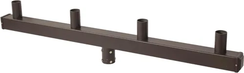 Vista 21 de Adaptador de espiga horizontal cuadrado de 180 grados con 2 brazos para poste cuadrado de 4 pulgadas, 2 soportes de montaje horizontales más gruesos