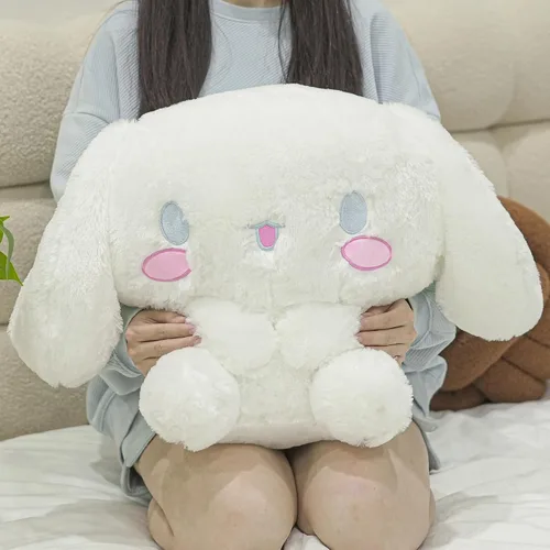 Vista 7 de Juju - Peluche Kawaii blanco (20 pulgadas), lindos animales de peluche kawaii, peluches grandes de peluche, peluches grandes, lindos peluches