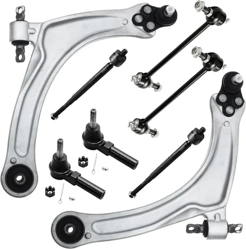 Vista 65 de Detroit Axle - Kit de brazos de control de extremo de 8 piezas para Toyota 2001-2003 Highlander 2002-2003 Camry Lexus ES300, 2 conjuntos de brazos